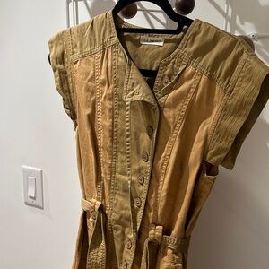 Ulla Johnson Tan Button-Up Dress